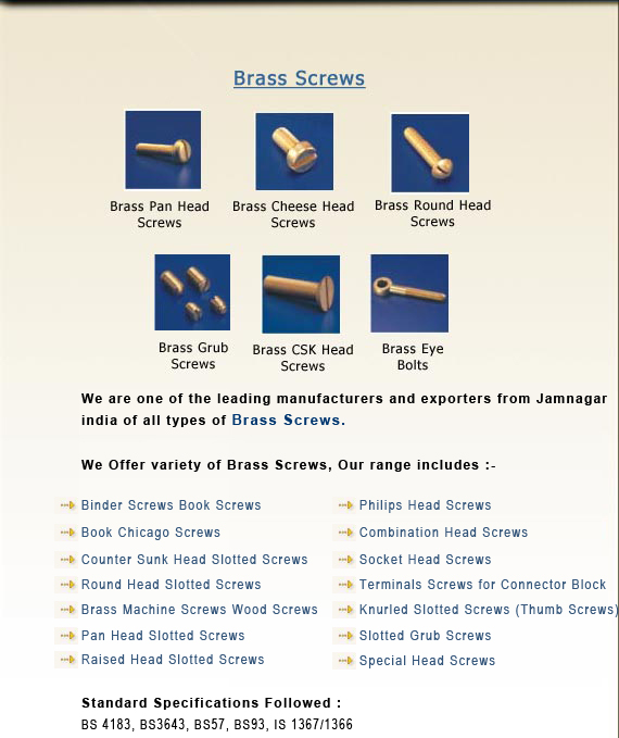 Brass Screws